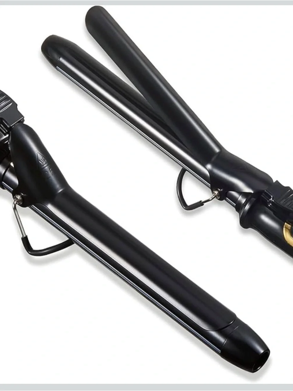 1 inch extra long hair curling iron with ceramic tourmaline barrel